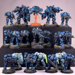 Complete painted StarCraft Terran Starter Set miniatures